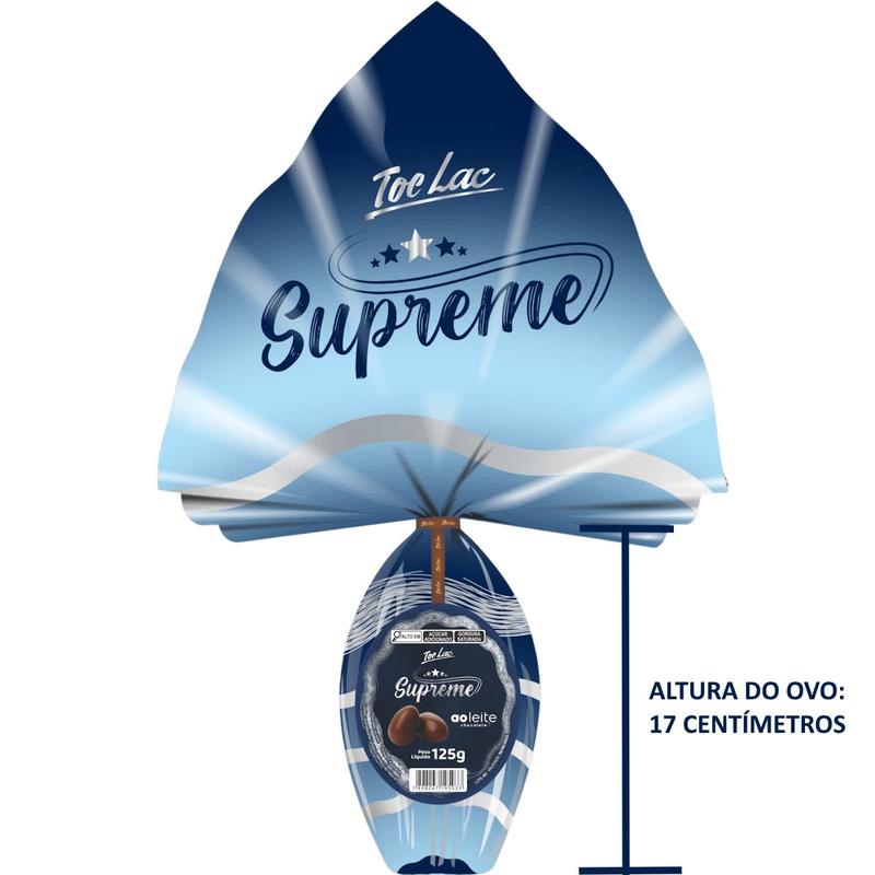 Ovo De Páscoa Supreme Chocolate Ao Leite Preto Pequeno Toc Mix Lac
